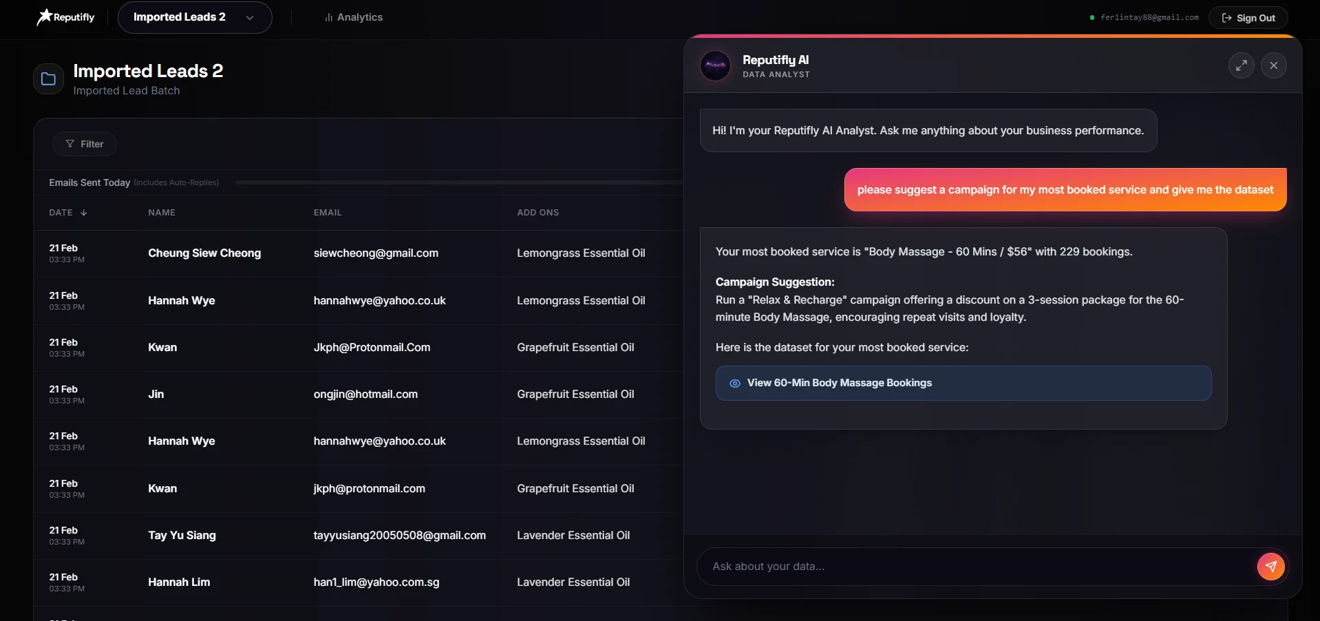 Nexus Dashboard Analytics
